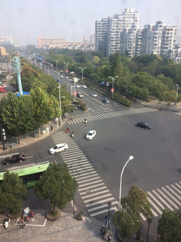 View from my hotel room in Hangzhou hotel