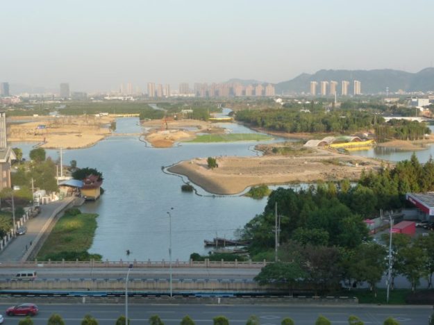 Bird conservation area under construction, Wenzhou