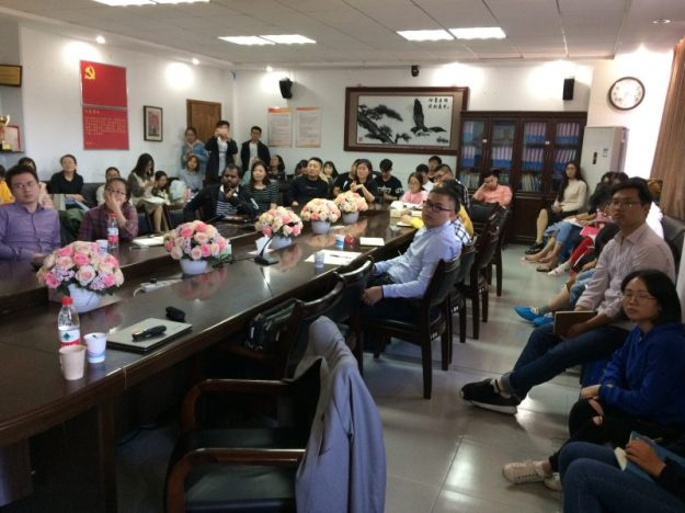 Students attending my class, Wenzhou University