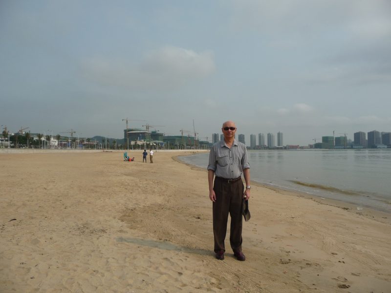 On Zhuhai beach, China
