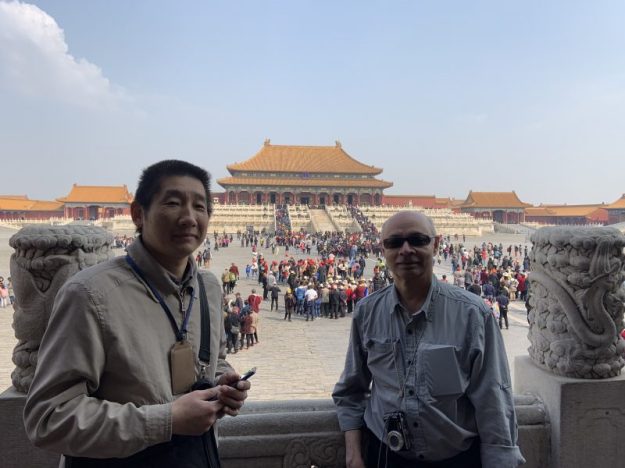 With my guide Mario in the Forbidden City, Beijing