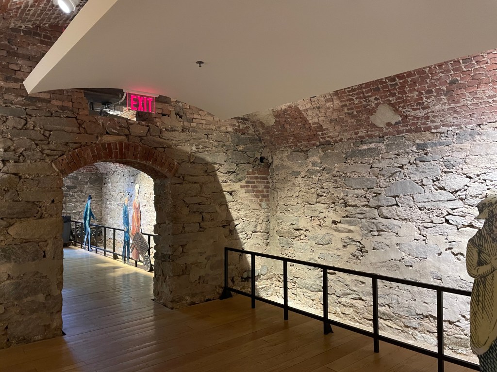 Basement walls, Portrait Gallery, Philadelphia