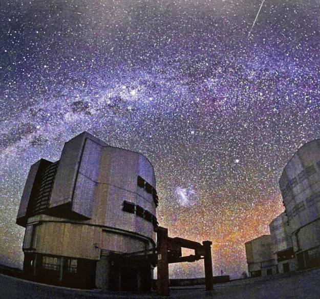 Earth based telescopes probing the night sky