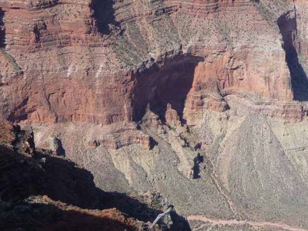 Temple like formations in the canyon walls