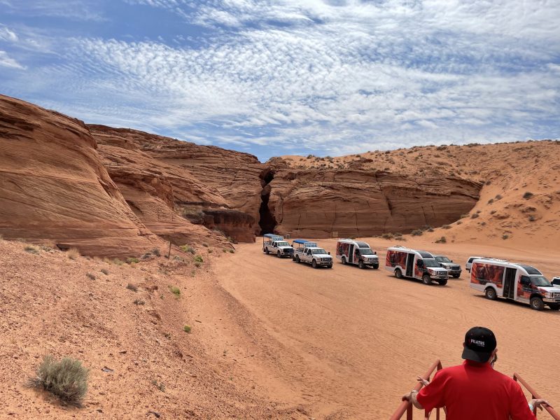 Entrance of Antelope Canyon.