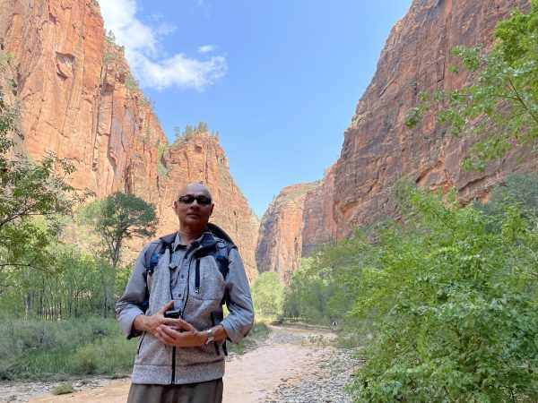 At Riverside Walk, Zion Park.