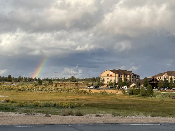 Rainbow at Best Western Bryce Canyon Grand.