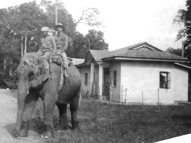 On an elephant, Arunachal Pradesh, India, 1979