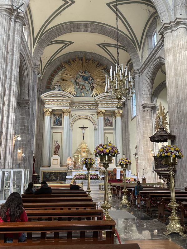 The nave of the Segrario Metropolitano, Mexico City.