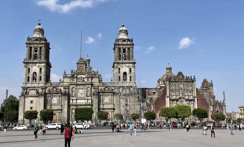 The Metropolitan Cathedral and the Parish Church, Mexico