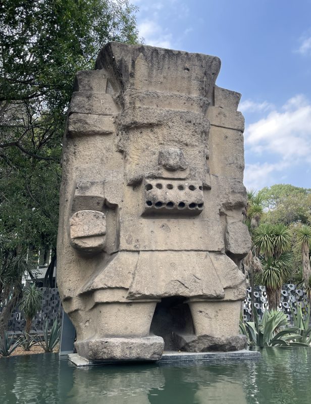 Monolith of Tlaloc, Chapultepec Park, Mexico City.