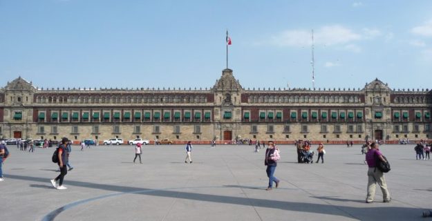 The National Palace, Zocalo, Mexico City.