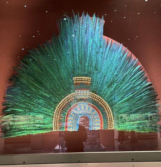 Replica of headdress of Moctezuma II