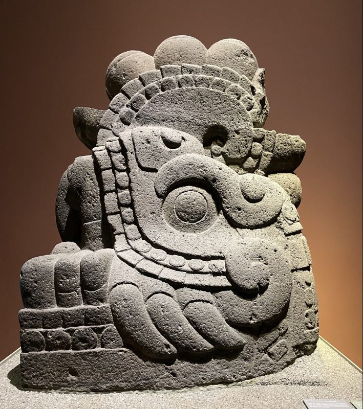 Statue of Xiuhcoatl, the Fire Serpent.