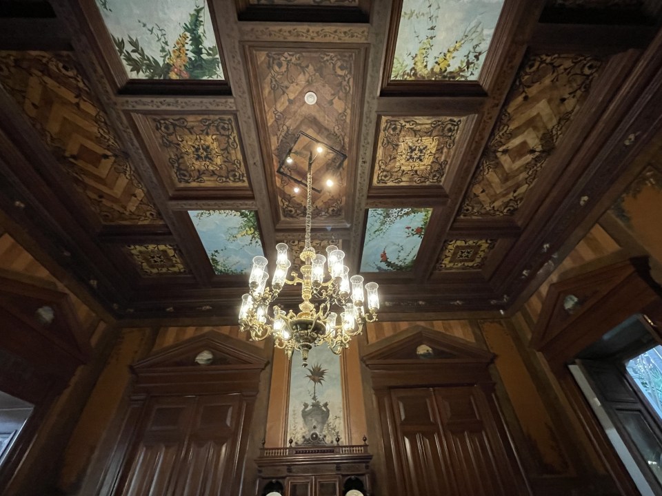Intricately patterned ceiling, Casa de Montejo, Merida.