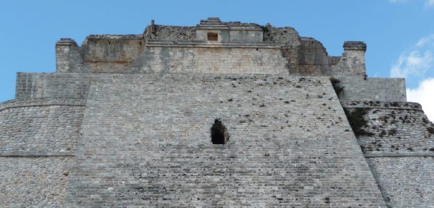 Entrance to the Magician's house, Uxamal.