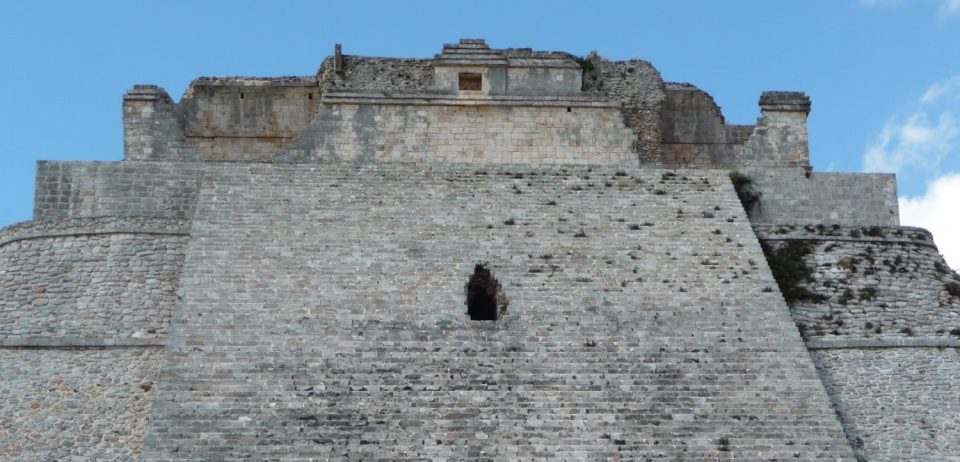 Entrance to the Magician's house, Uxamal.