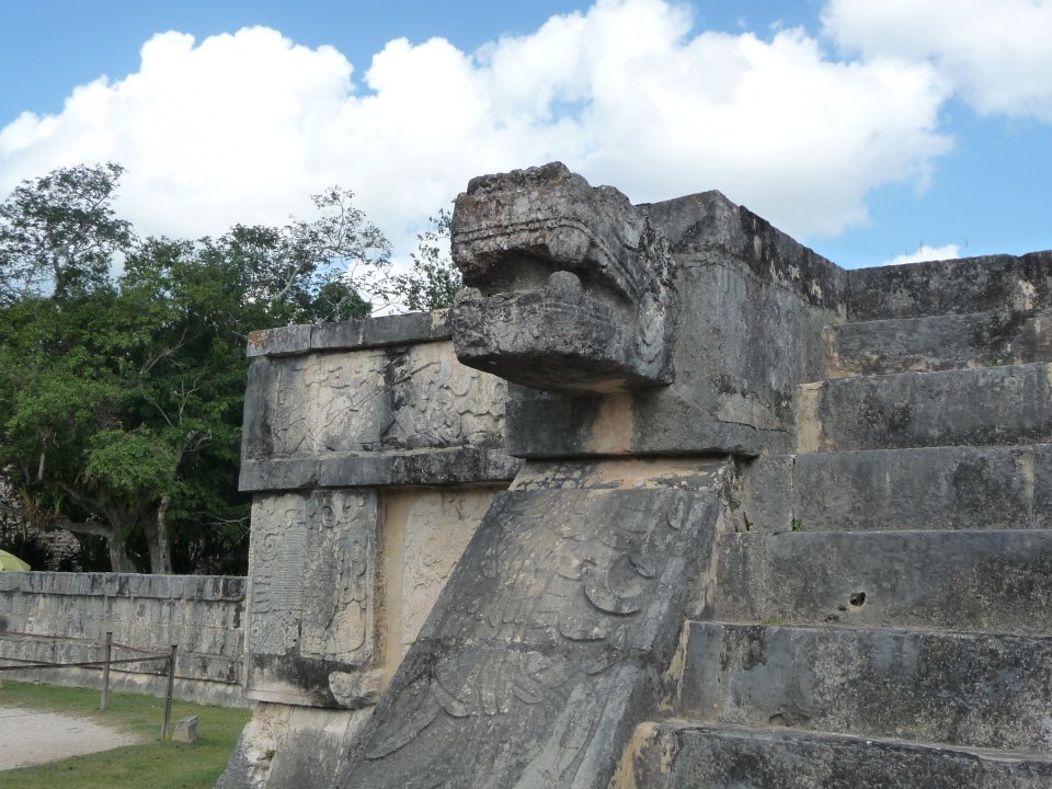 Jaguar head, Chichen Itza.