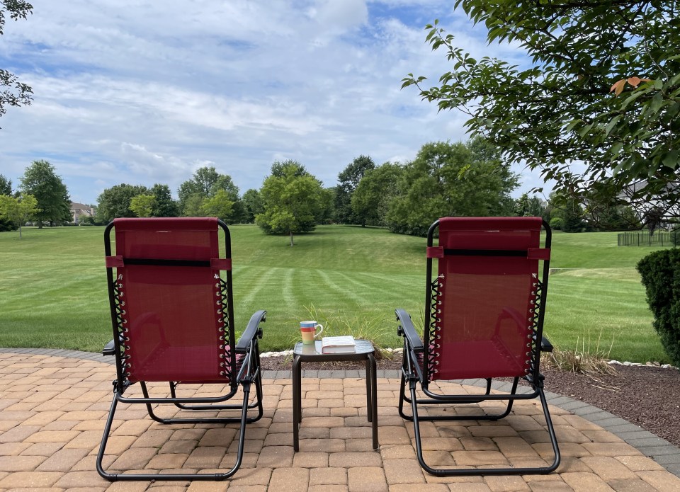 Enjoying July 4 morning.