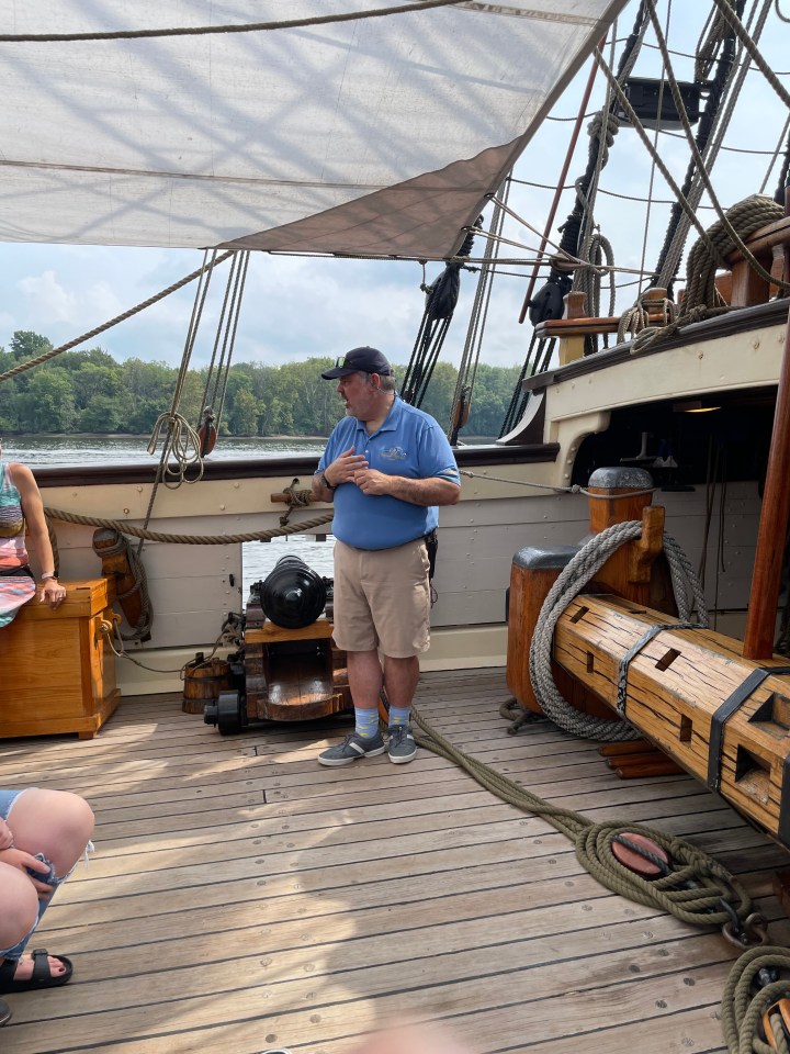 Windlass on the Kalmar Nyckel.