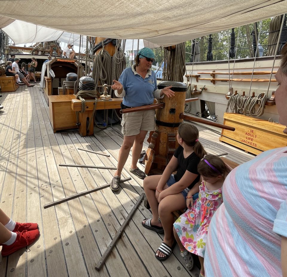 The capstan on the Kalmar.