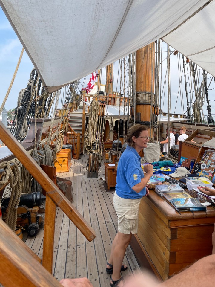 A view of the deck on Kalmar Nyckel..