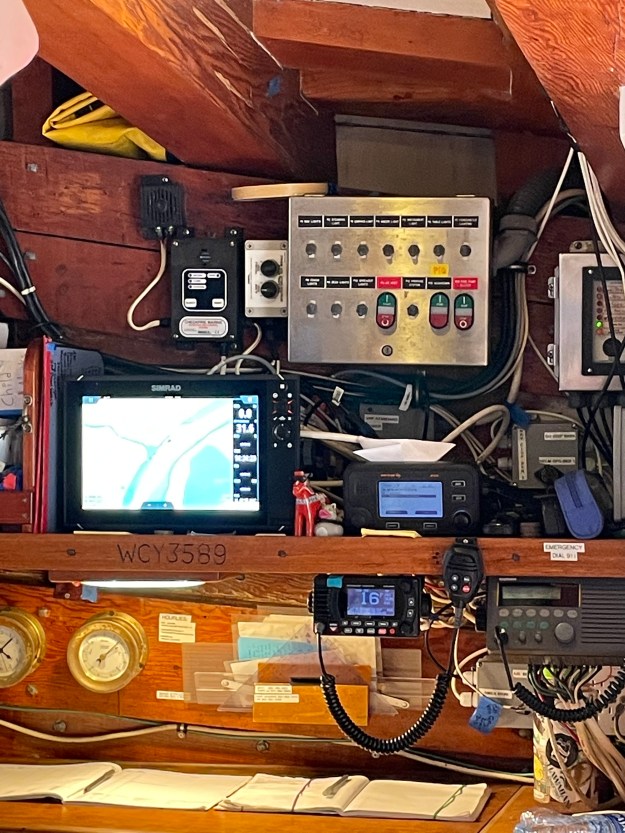 Navigation equipment on the Kalmar Nyckel.
