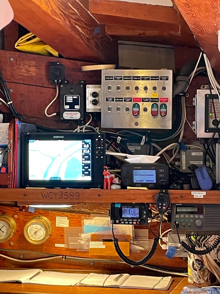 Navigation equipment on the Kalmar Nyckel.