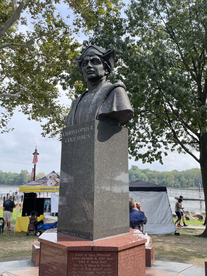Statue of Columbus, Bristol, PA.