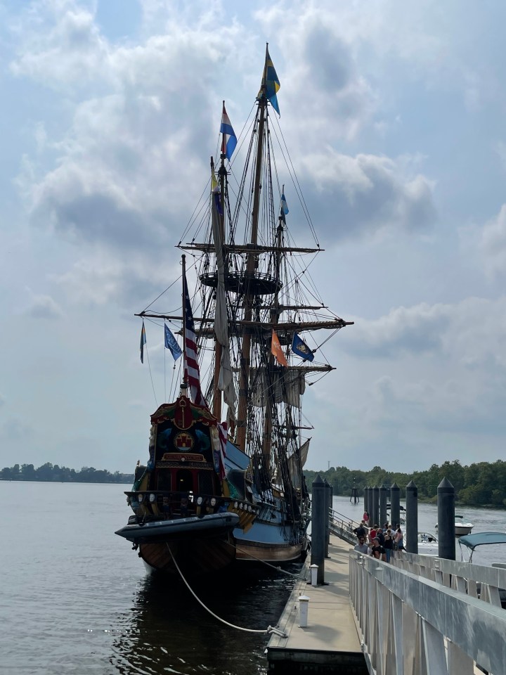 The Kalmar Nyckel. View from the stern.