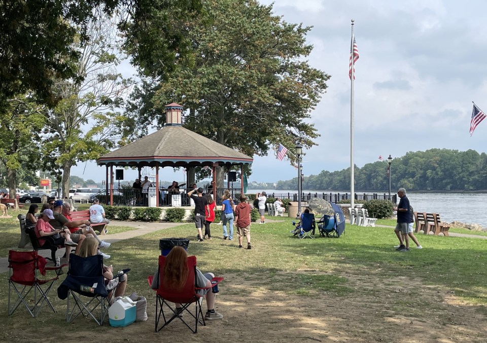 The Bristol, PA, waterfront.