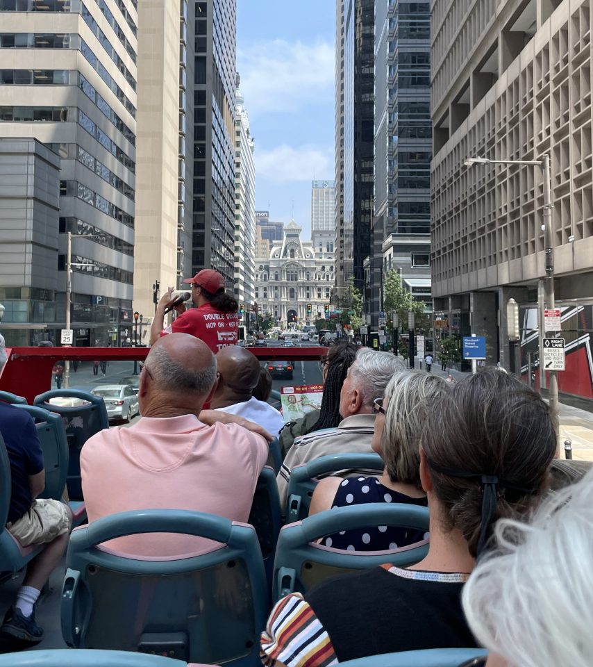 On the Big Bus tour of Philadelphia