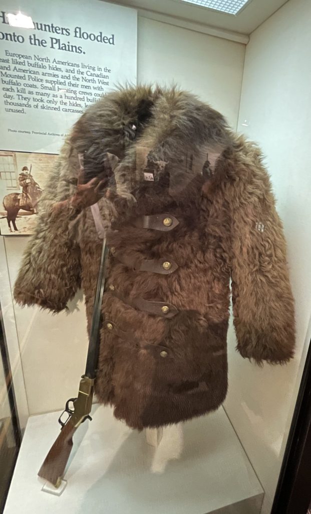 A bison skin coat, Canada.