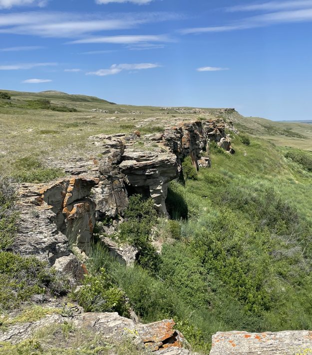 Head-smashed-in-buffalo-jump cliff, Canada.