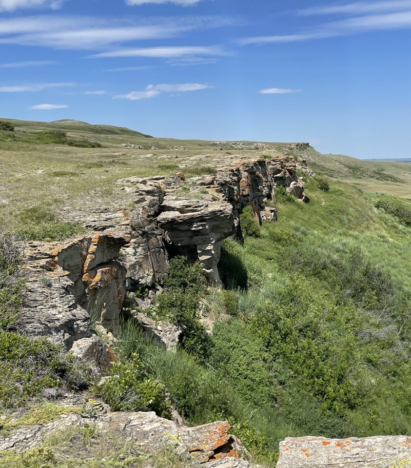 Head-smashed-in-buffalo-jump cliff, Canada.