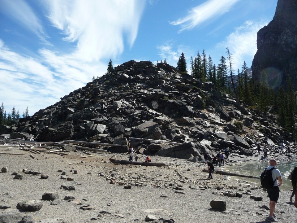 The Rockpile at Lake Moraine, Banff National Park.